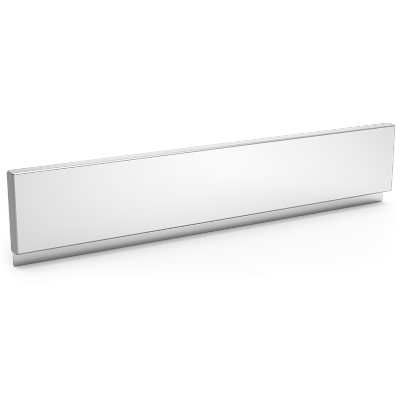 Peto inox lateral reversible para mesas 480x20x120 mm