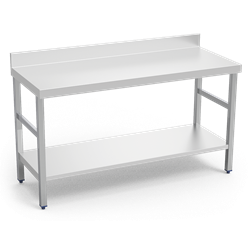 Mesa mural c/entrepaño 1000x700x850 mm.