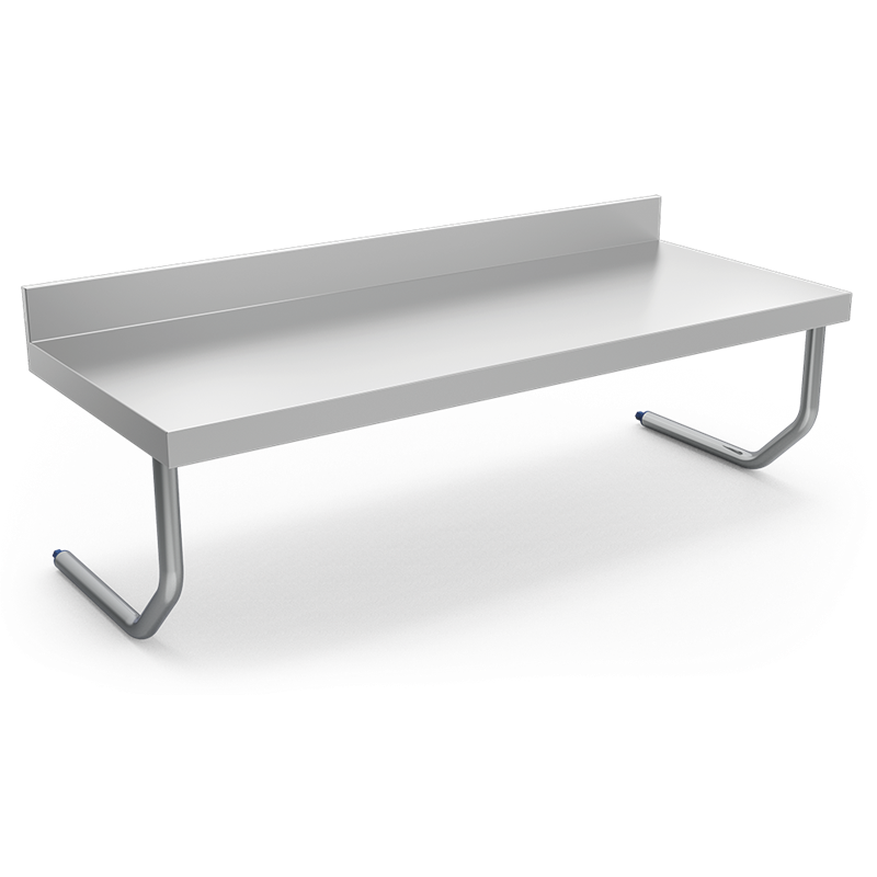 Mesa mural a pared 1500x500x450 mm.