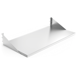 Mesa inox mural con cartelas 1000x600x200 mm