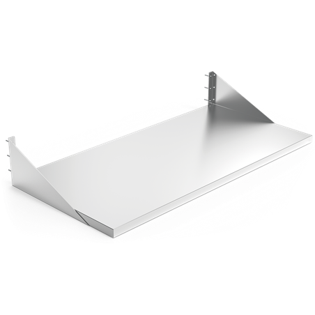 Mesa inox mural con cartelas 1000x600x200 mm