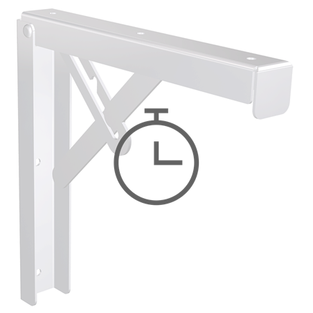 Acoplar cartelas abatibles (par) a estante de fibra