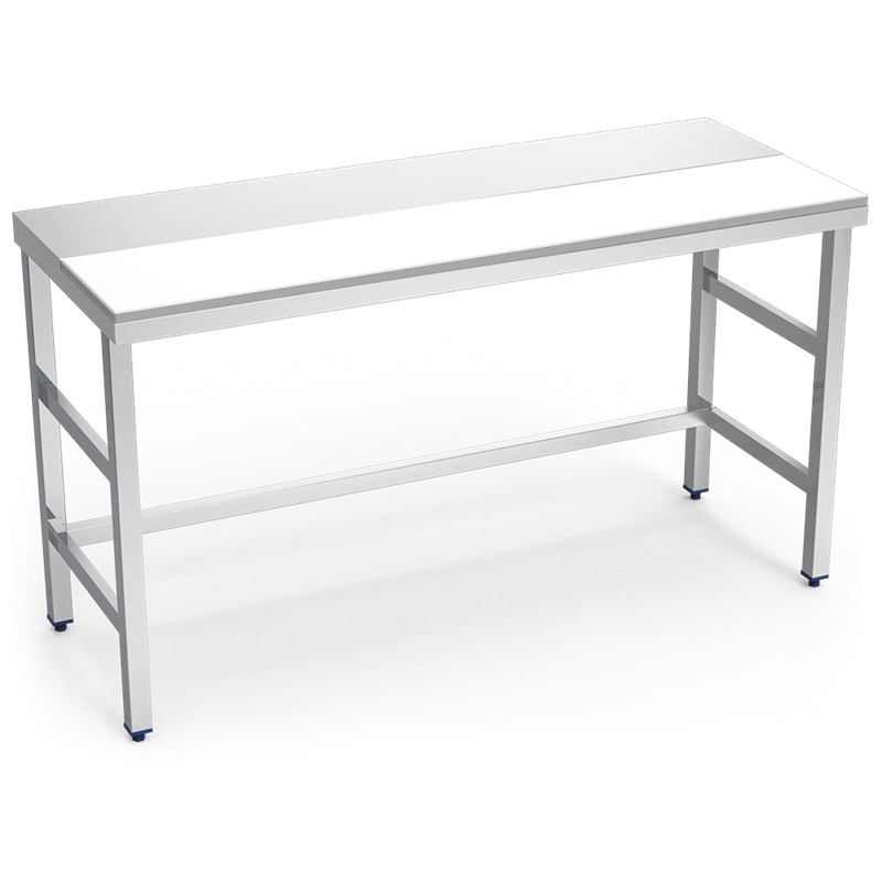 Mesa prepar.central fb.blanca s/ent.1500x800x850