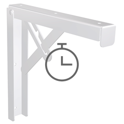 Acoplar cartelas abatibles (par) a estante mural inoxidable