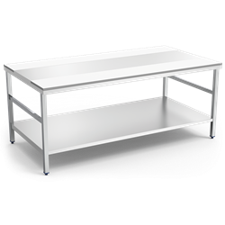 Mesa despiece fb.blanca c/entrep.1500x1050x850 mm.