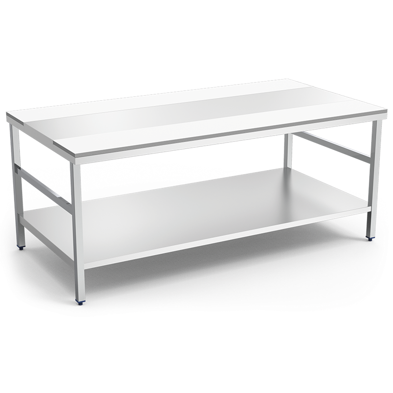 Mesa despiece fb.blanca c/entrep.1500x1050x850 mm.