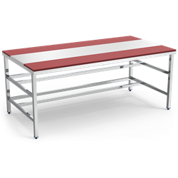 Mesa despiece fb.roja s/entrep.1500x1300x850 mm.