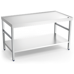 Mesa central c/reborde,desagüe,c/ent.1500x800x850