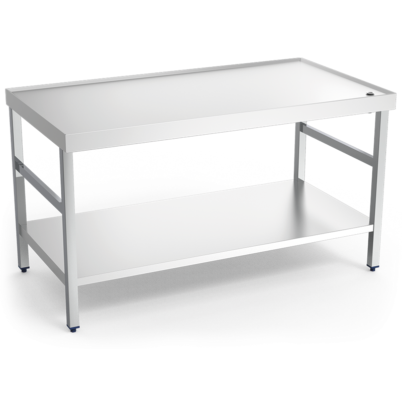 Mesa central c/reborde,desagüe,c/ent.2000x700x850