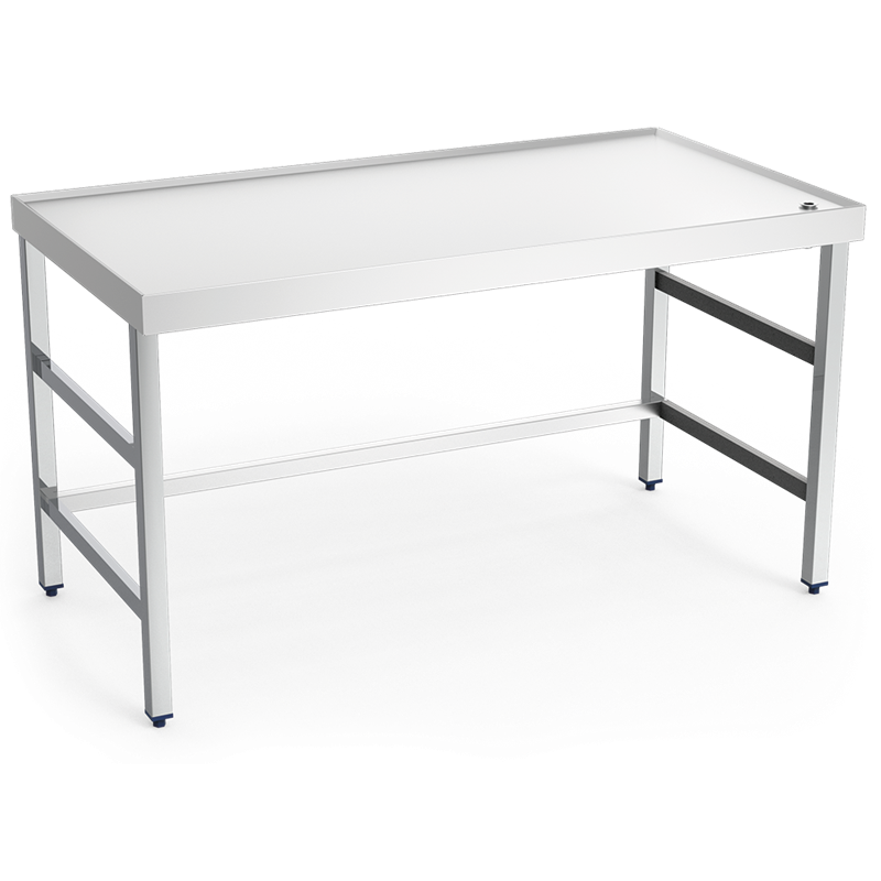 Mesa central c/reborde,desagüe,s/ent.1500x600x850