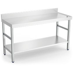 Mesa mural c/reborde,desagüe,c/ent.1500x600x850