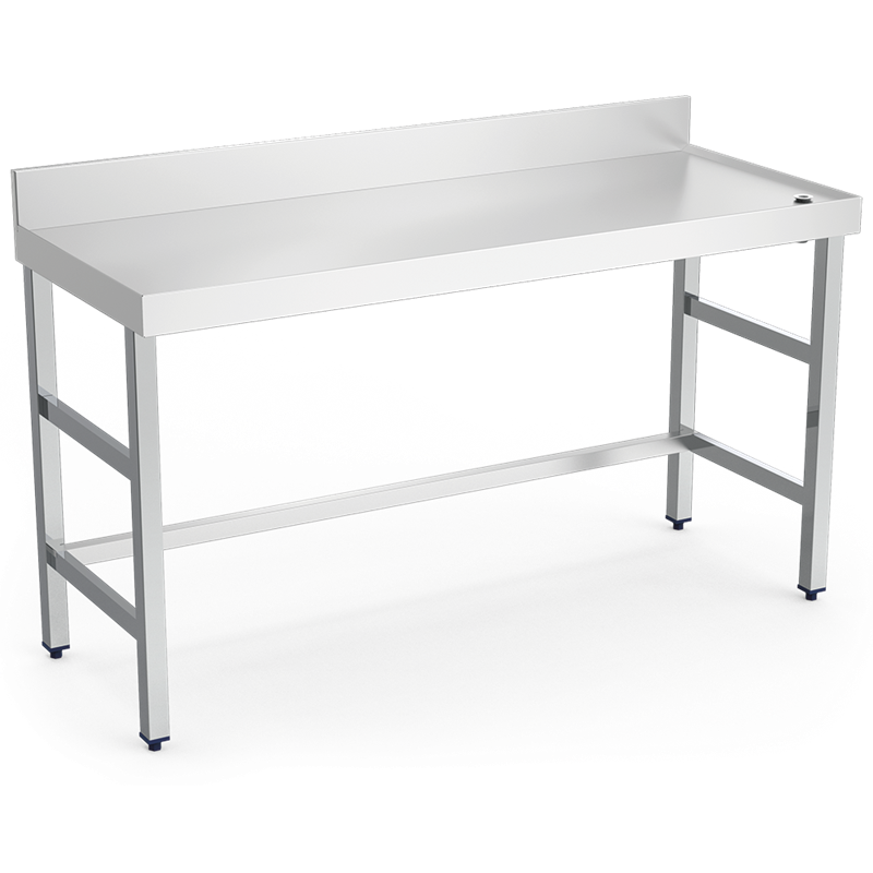 Mesa mural c/reborde,desagüe,s/ent.1000x800x850