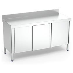 Mesa mural c/2 puertas correderas 1000x500x850 mm.