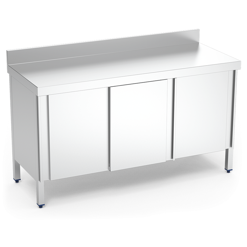 Mesa mural c/4 puertas correderas 2000x600x850 mm.