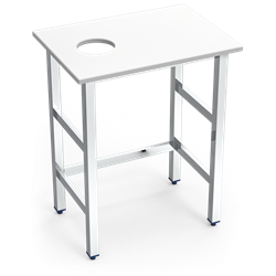 Puesto pescadero fb.blanca mod.sen.700x500x870 mm.