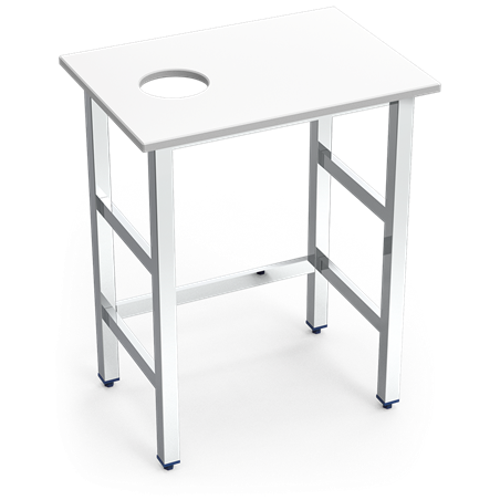 Puesto pescadero fb.blanca mod.sen.700x500x870 mm.