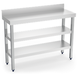 Mesa mural sotabanco c/2 entrep. 1200x400x850 mm.