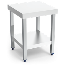 Mesa central c/entrepaño 505x505x653 mm.