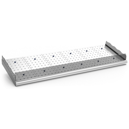 Mostrador de pescadería sobre obra de 2911x950x270