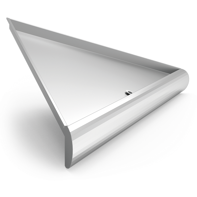 Escuadra exterior para mostrador 1289x967x256 mm.