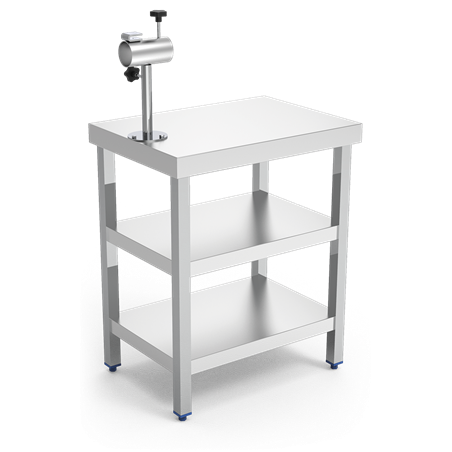 Mesa inox jamonera RT-2D 710x500x1.220 mm