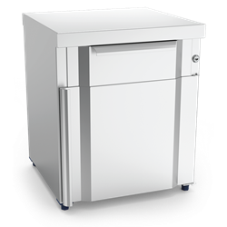 Box modular con cajón, puerta y dos entrepaños 439x430x528 mm.