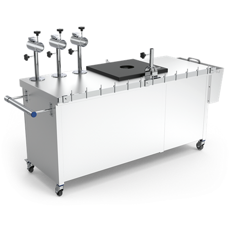 Punto de venta portátil de jamones 1815x645x1150 mm