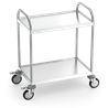 Carro de servicio con 2 entrepaños de 835x535x975 mm.