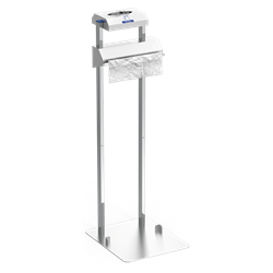 Conjunto dispensador de guantes y bolsas en rollo