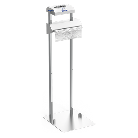 Conjunto dispensador de guantes y bolsas en rollo