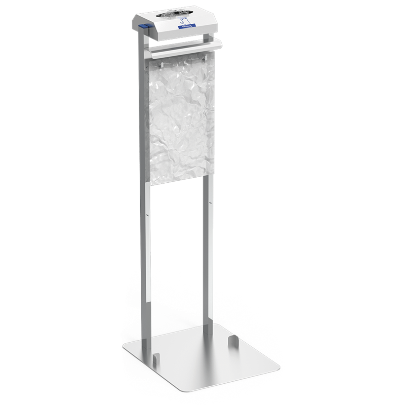 Conjunto dispensador de guantes y bolsas colgantes