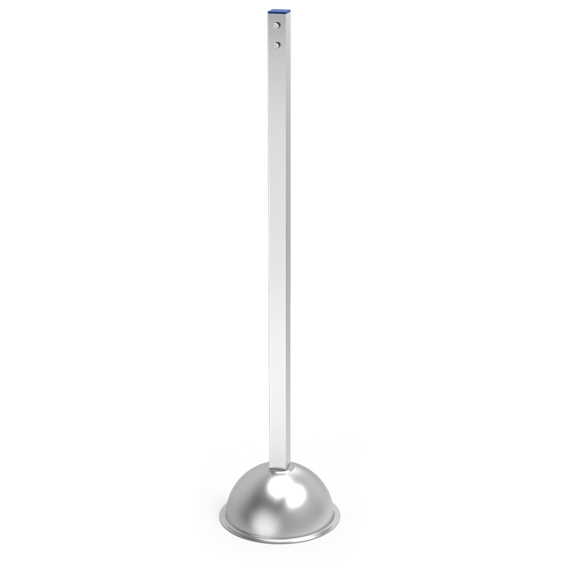 Columna inoxidable para dispensador "Su turno".