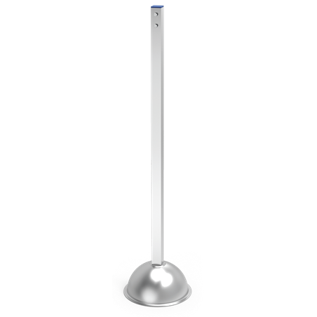 Columna inoxidable para dispensador "Su turno".