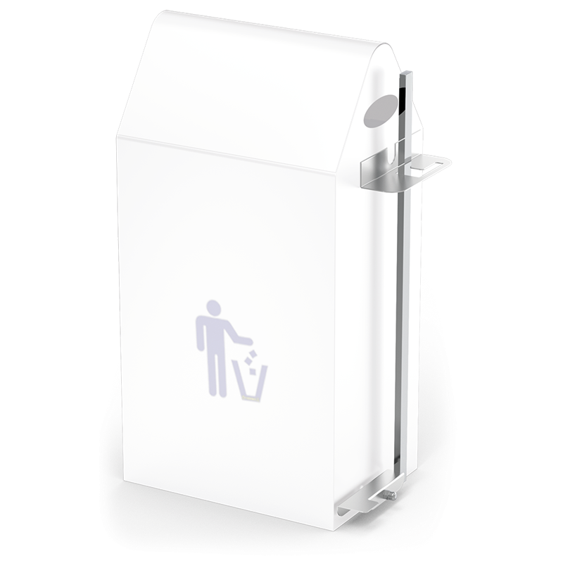 Pedal opcional para papelera basculante