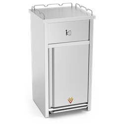 Contenedor XS para vaciado de bandejas de comida rápida