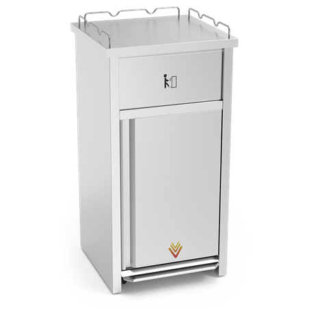 Contenedor XS para vaciado de bandejas de comida rápida