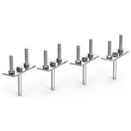 Kit de fijación a techo para estanterías suspendidas