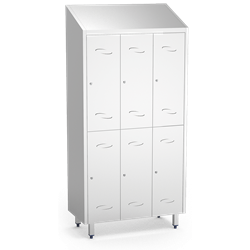 Taquilla grande de 6 puertas de 985x480x2010 mm.