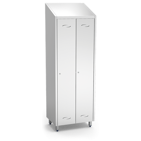 Taquilla mediana de 2 puertas de 680x480x2010 mm.