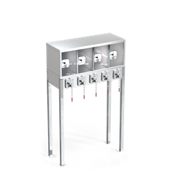 Consigna para 5 carros con taquilla de 4 puertas