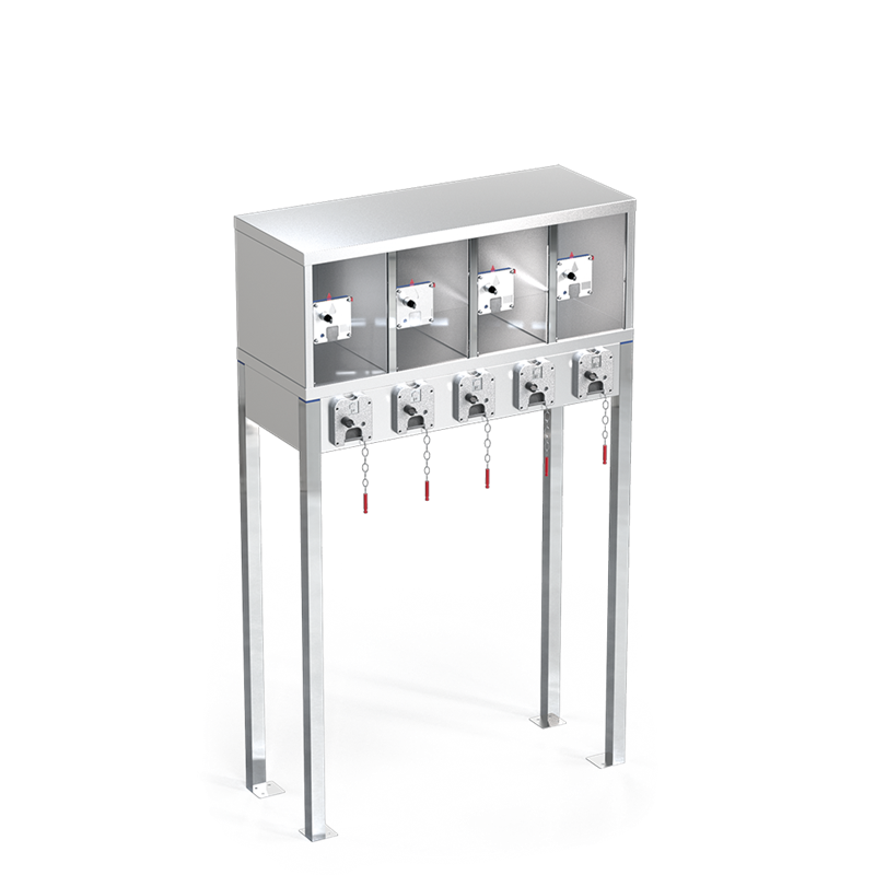 Consigna para 5 carros con taquilla de 4 puertas