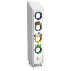 Contenedor de reciclaje vertical 370x480x2010 mm.