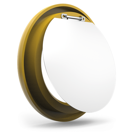 Conjunto de aro y trampilla color amarillo para contenedor