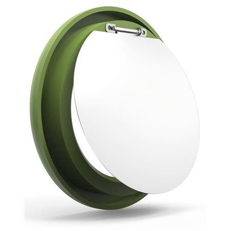 Conjunto de aro y trampilla color verde para contenedor