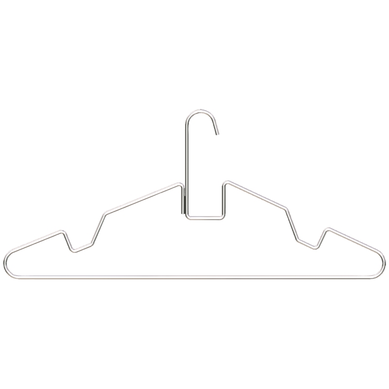 Percha industrial de acero inoxidable 420x190 mm.