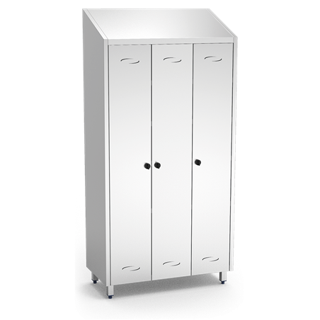 Armario desinfectador de utillaje y calzado mediante ozono