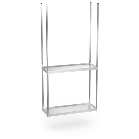 Estantería inox suspendida 1891x391x2000 mm