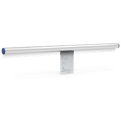 Portanotas mural inoxidable de 508x21x34 mm.