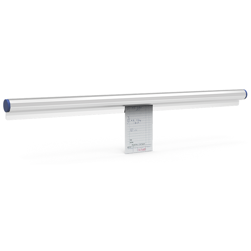 Portanotas mural inoxidable de 508x21x34 mm.