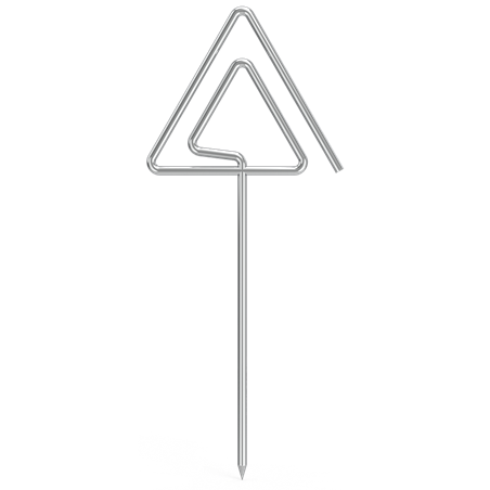 Portaprecios en varilla inox con pincho 60x6x160 mm